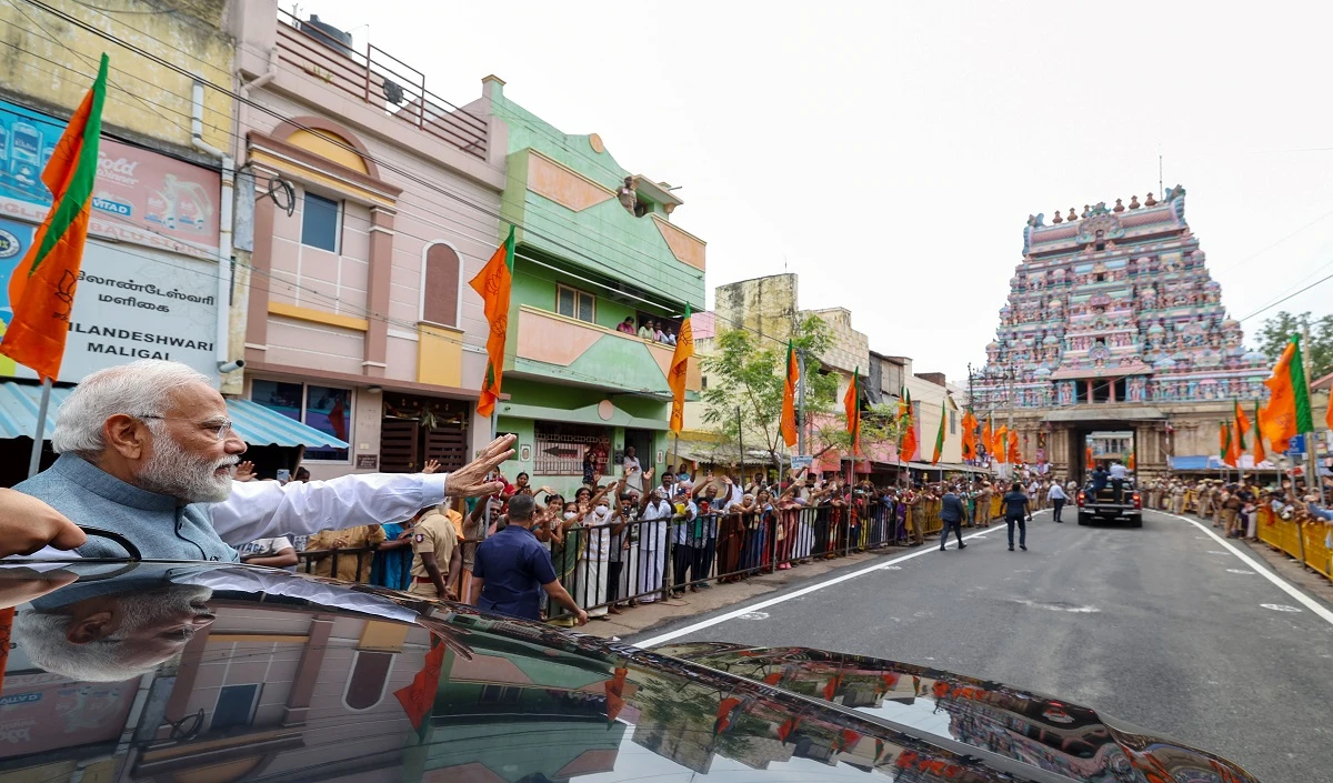 modi in road show