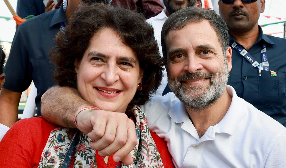 Rahul Gandhi and Priyanka