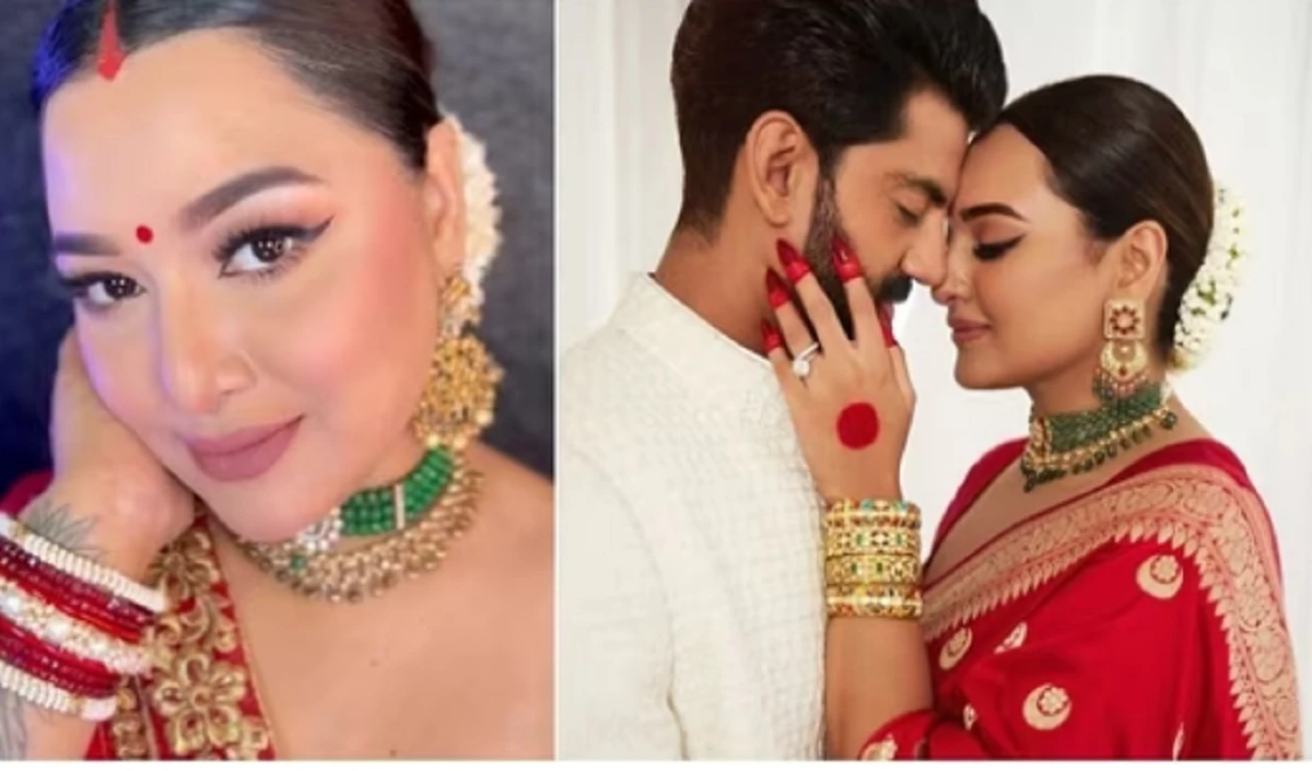  Sonakshi Sinhas wedding makeup look