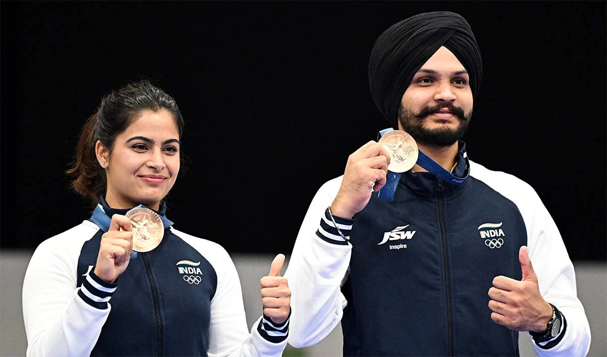 Manu Bhaker Sarabjot Singh