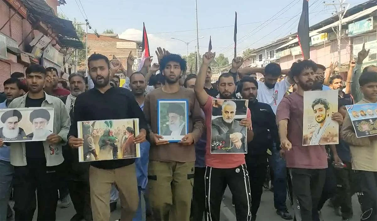 Budgam Protest march