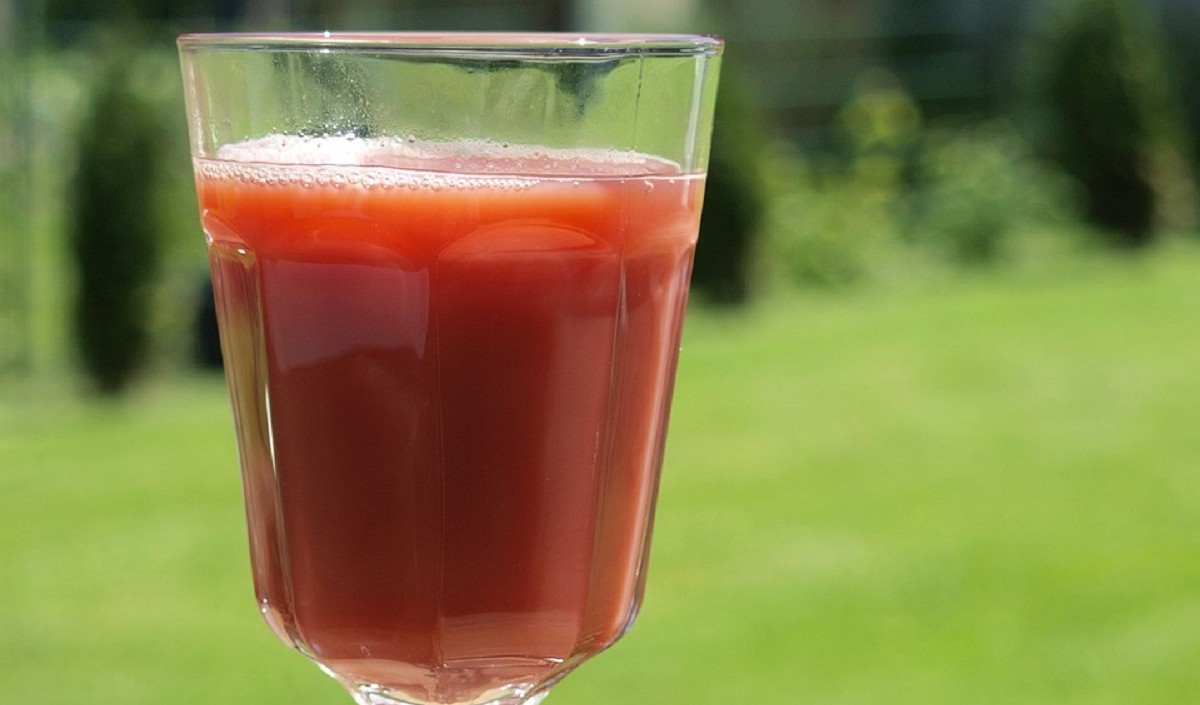 Drinking carrot juice Drinking carrot juice