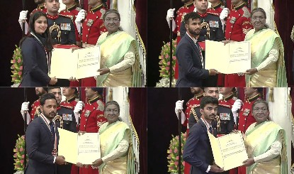  Khel Ratna Award 2024: राष्ट्रपति द्रौपदी मुर्मू ने मनु भाकर समेत 4 खिलाड़ियों को किया खेल रत्न से सम्मानित, 32 खिलाड़ियों को दिए गए अर्जुन अवॉर्ड