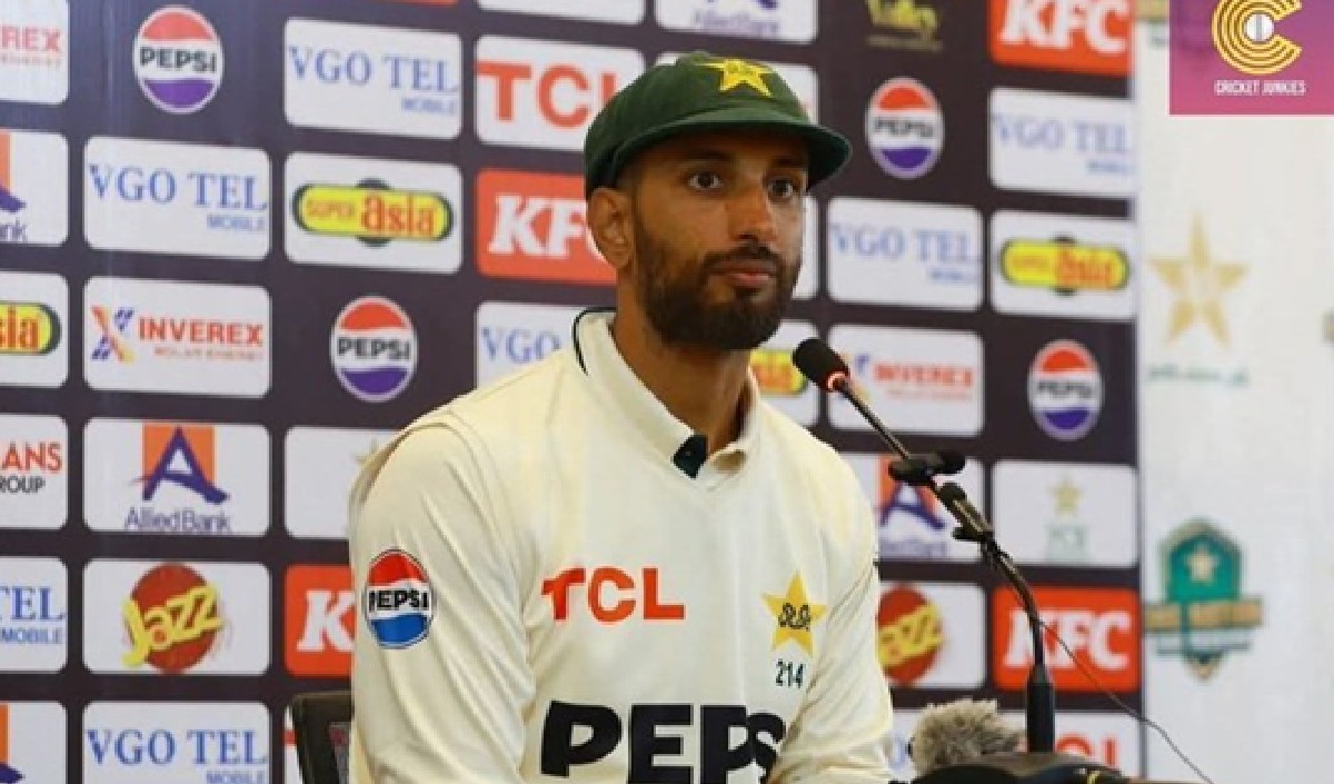 वेस्टइंडीज के खिलाफ हार के बाद गोल-मोल जवाब देते नजर आए पाकिस्तान के कप्तान     शान मसूद, जानें क्या कहा?