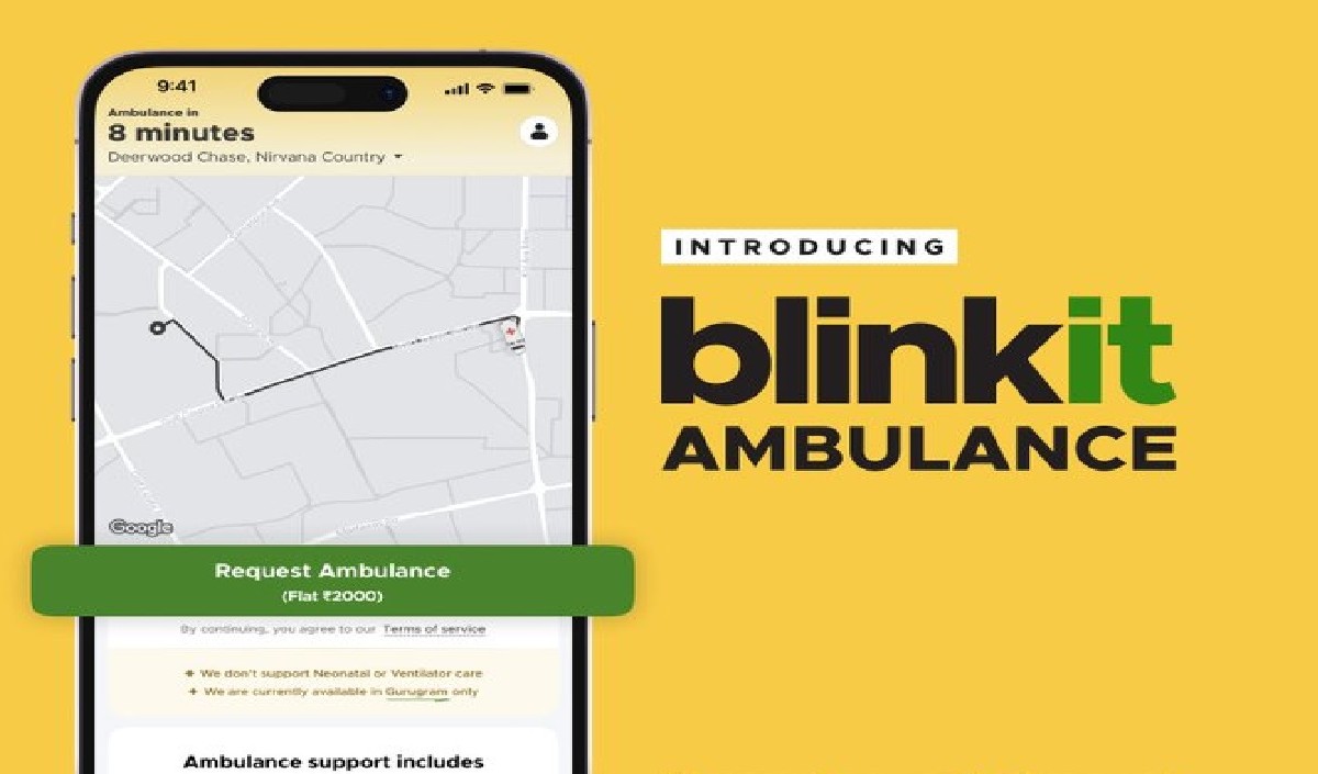 Blinkit ambulance service 