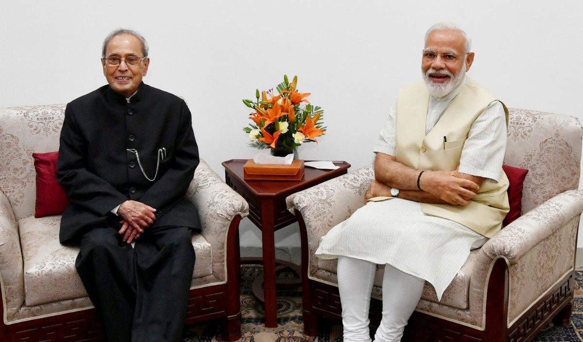 Pranab Mukherjee modi