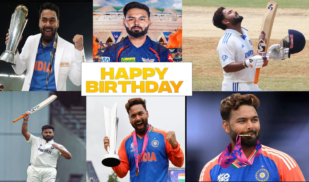 ऋषभ पंत का जन्मदिन: क्रिकेट के मैदान पर कैसे बनाए उन्होंने ये 5 बड़े रिकॉर्ड? Indian Cricketer Rishabh Pant Birthday news image