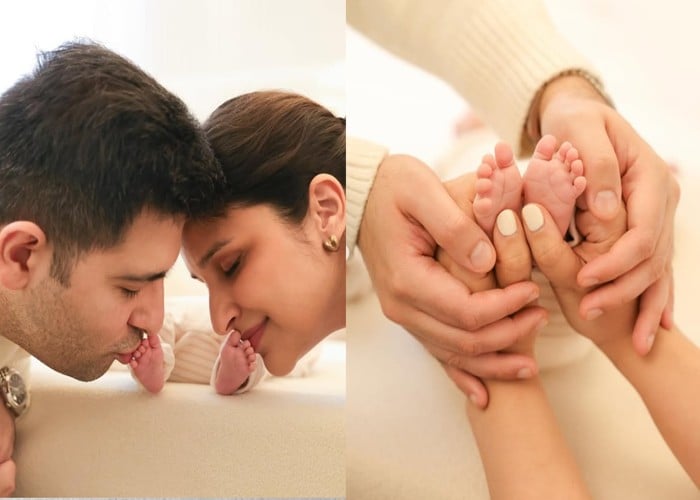 Parineeti Raghav Chaddha Son Name: न्यूली पेरेंट परिणीति और राघव ने 1 महीने बाद दिखाई बेटे की झलक, रखा यूनिक नाम