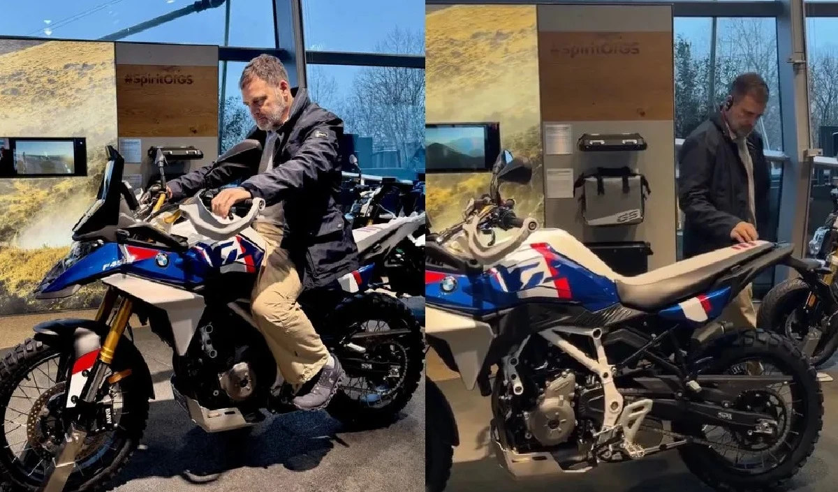 भारत में मैन्युफैक्चरिंग घट रही है, इसे मजबूत करने...जर्मनी में BMW बाइक की सवारी करते हुए राहुल ने क्या कहा?