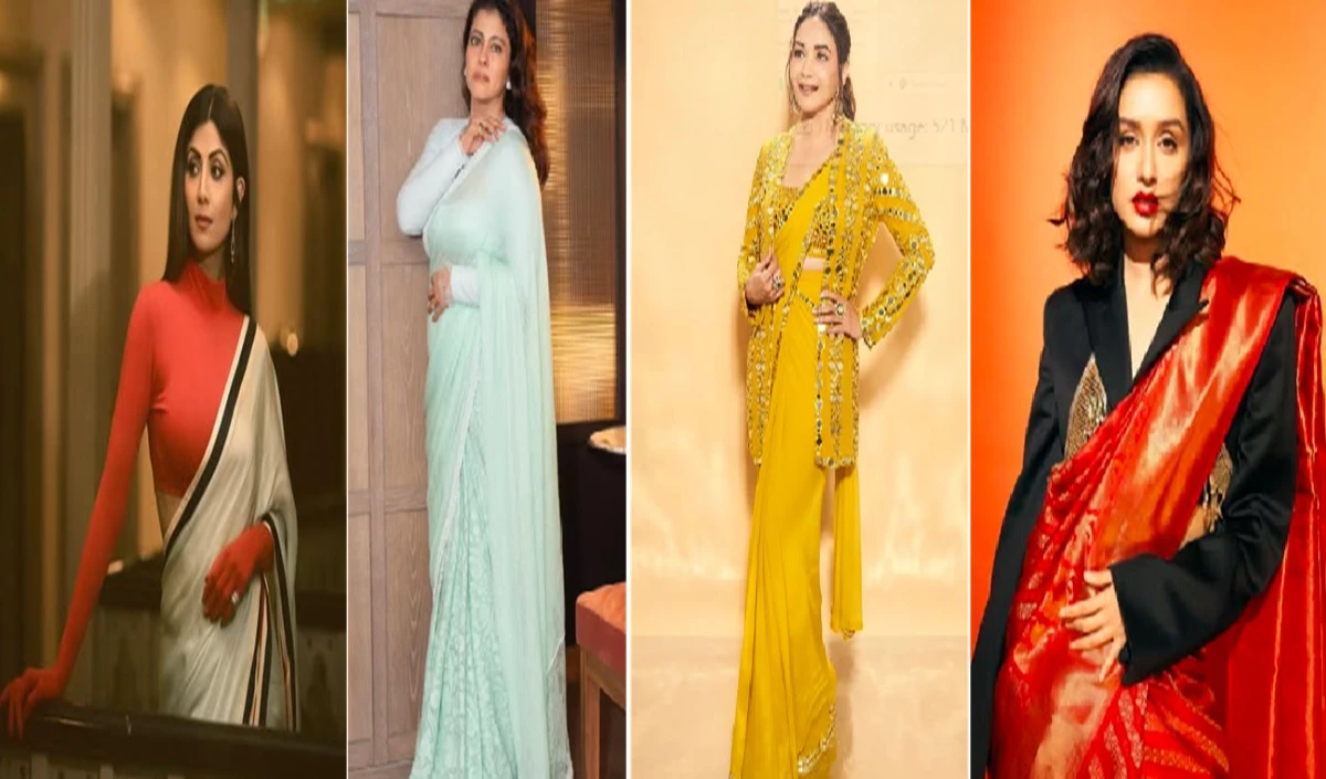 saree in winter saree in winter