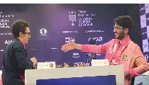 Global Chess League 2025 में फिर छाए अलीरेजा फिरोजजा, ट्रिवेणी कॉन्टिनेंटल किंग्स की लगातार जीत Global Chess League 2025 में फिर छाए अलीरेजा फिरोजजा, ट्रिवेणी कॉन्टिनेंटल किंग्स की लगातार जीत