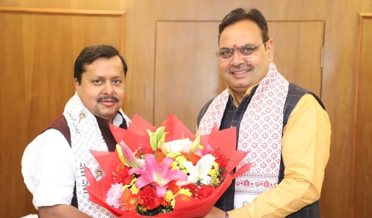 भजनलाल शर्मा ने भाजपा के नए कार्यकारी अध्यक्ष नितिन नबीन से की मुलाकात, विकास की योजना पर हुई चर्चा