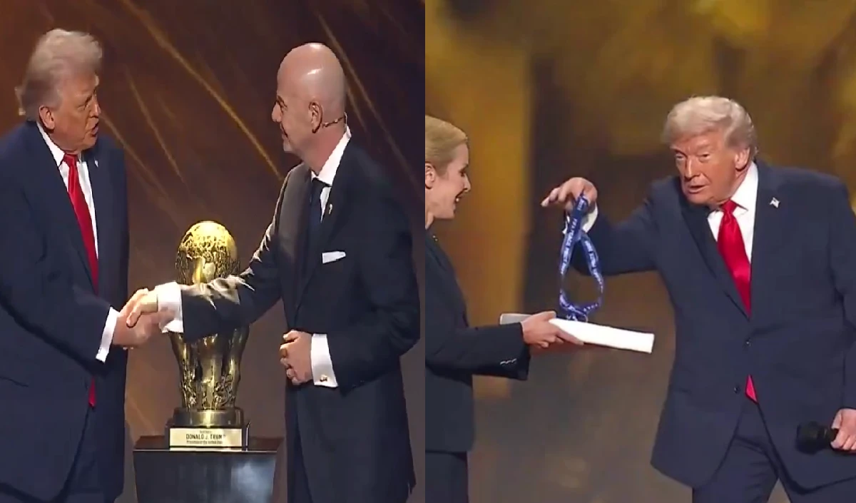 Nobel नहीं FIFA ही सही, शांति पुरस्कार मिलते ही स्टेज पर नाचने लगे ट्रंप