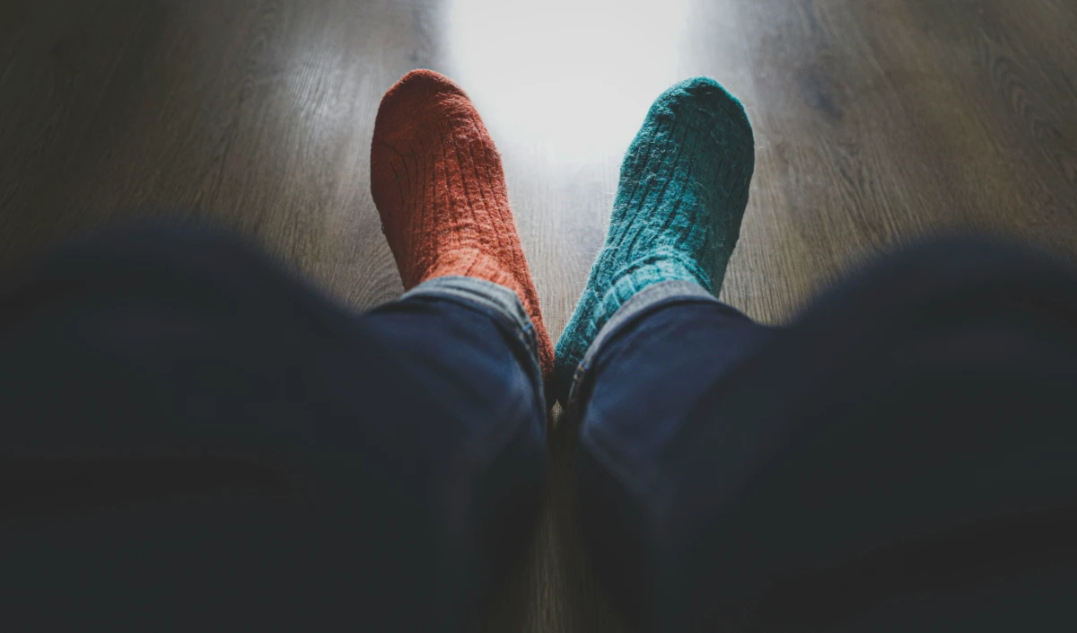 wearing warm socks wearing warm socks