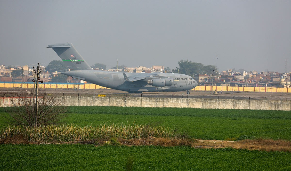 भारत के 119निर्वासितों को लेकर 15 फरवरी को अमृतसर पहुंच सकता है अमेरिकी विमान