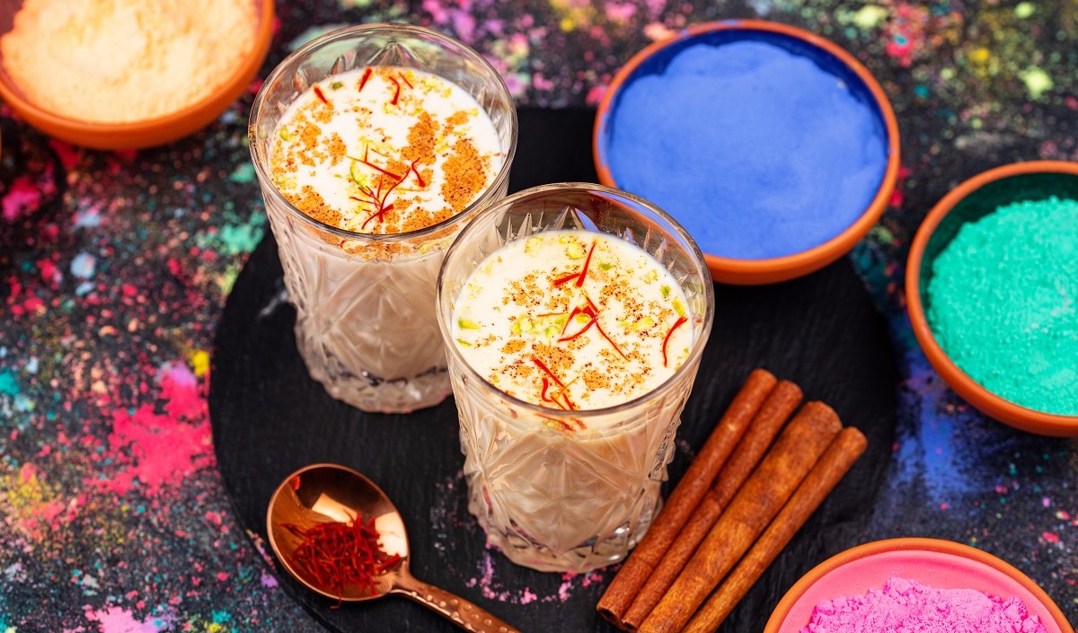 Thandai is offered to Bholenath as Prasad Thandai is offered to Bholenath as Prasad