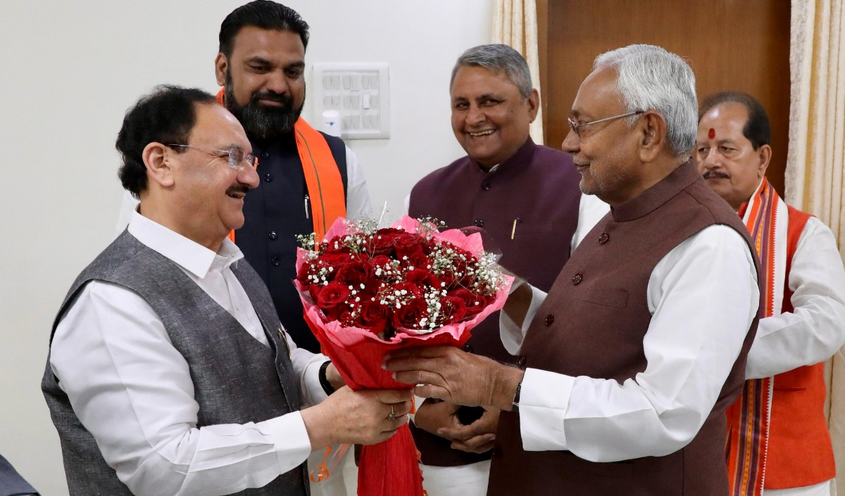 Nitish Kumar met JP Nadda Nitish Kumar met JP Nadda