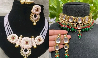 Necklace Designs: सिंपल और रॉयल लुक के लिए वियर करें ये स्टोन वर्क नेकलेस सेट, लगेंगी सबसे खूबसूरत