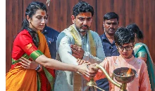 आंध्र के मंत्री नारा लोकेश ने मोदी से मुलाकात की
