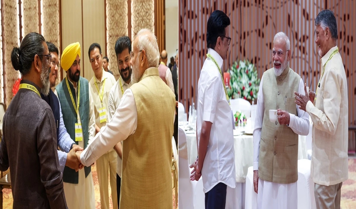 विपक्षी CMs संग चाय पर चर्चा, हंसी ठहाके भी खूब लगे ... Niti Aayog की मीटिंग में PM Modi की अलग रणनीति