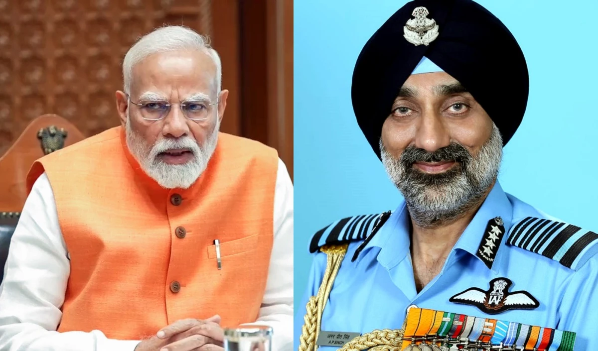 Pakistan के साथ बढ़ते तनाव के बीच एयर चीफ मार्शल Amar Preet Singh ने PM Modi से की मुलाकात