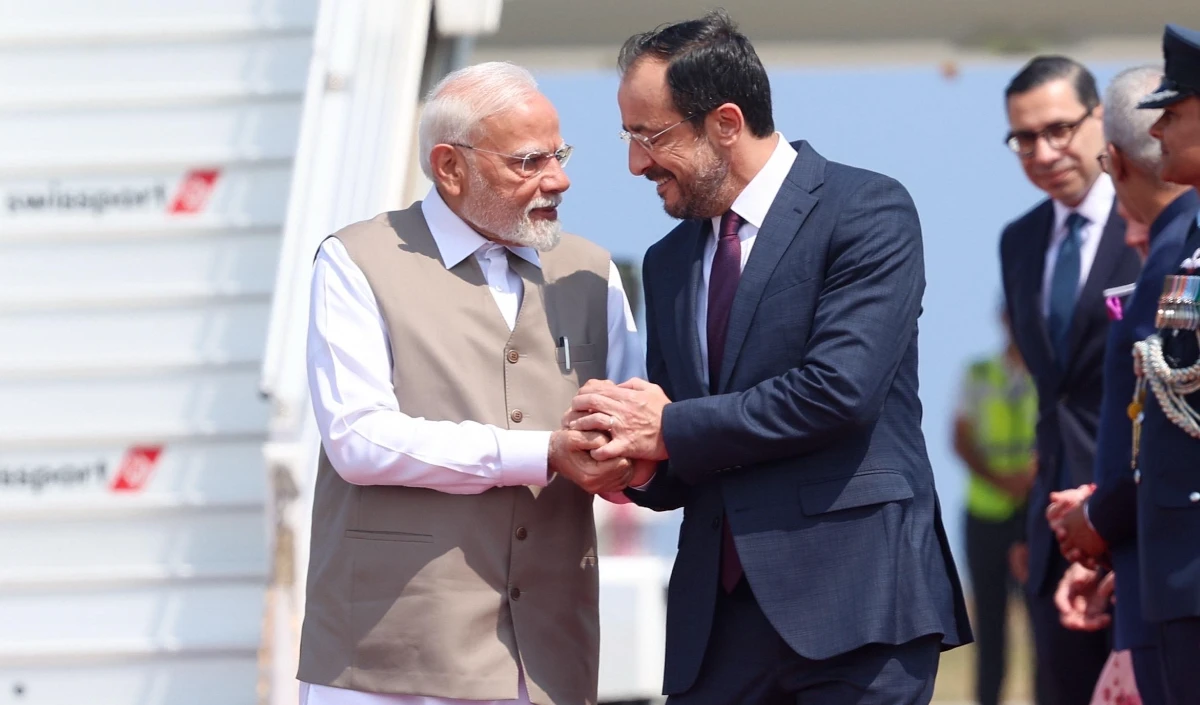 PM Modi arrives in Cyprus PM Modi arrives in Cyprus