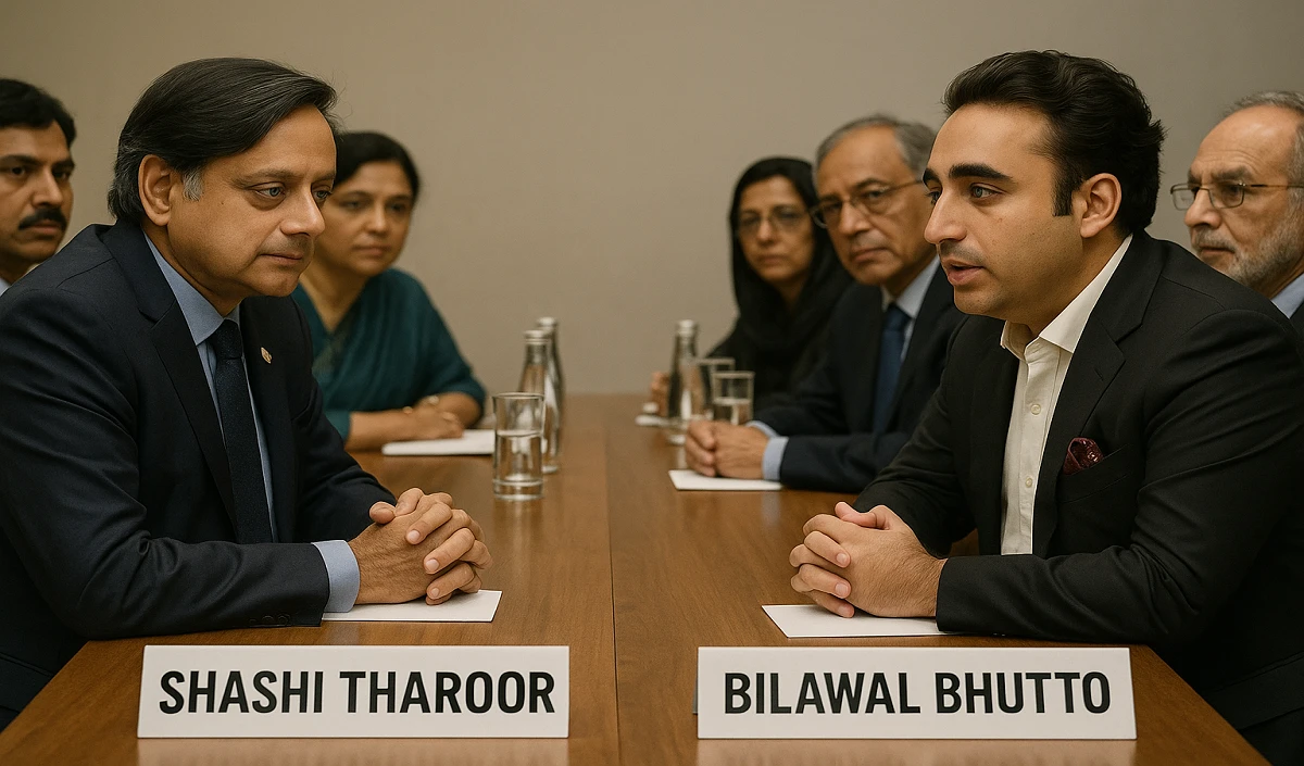 अमेरिका में शशि थरूर बनाम बिलावल भुट्टो, वाशिंगटन डीसी में भारत-पाकिस्तान डेलीगेशन का फेस ऑफ