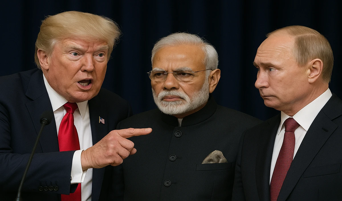 HeadlinesNow पर पढ़ें अंतरराष्ट्रीय - 500% टैरिफ: रूस-भारत संबंधों पर ट्रम्प का कड़ा रुख? विश्व राजनीति में नया मोड़ Trump Signs Russia Energy Tariff Bill