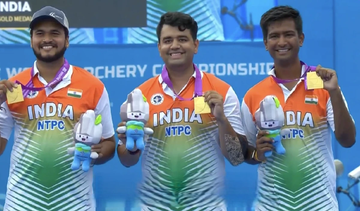 विश्व तीरंदाजी चैंपियनशिप: भारत ने जीता स्वर्ण, फ्रांस को पछाड़ा! India Wins Archery World Championship Gold news image