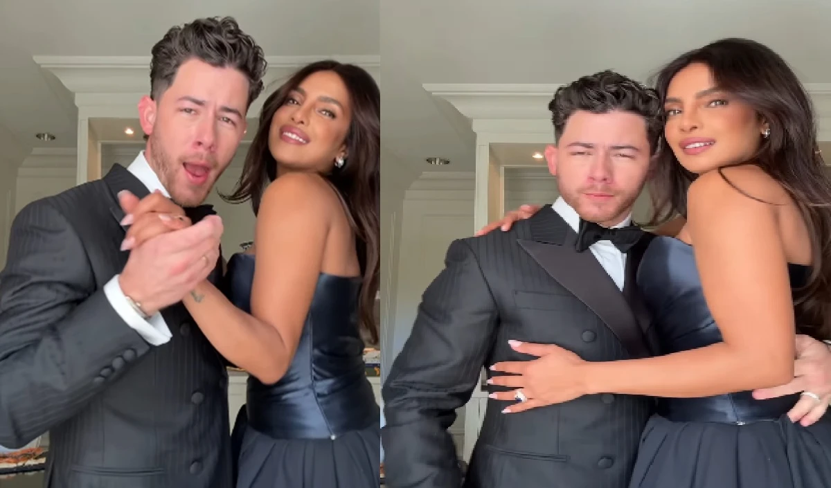 Golden Globes 2026 | Priyanka Chopra का 'ब्लू मेटैलिक' अवतार, Nick Jonas संग रेड कार्पेट पर बिखेरा जलवा