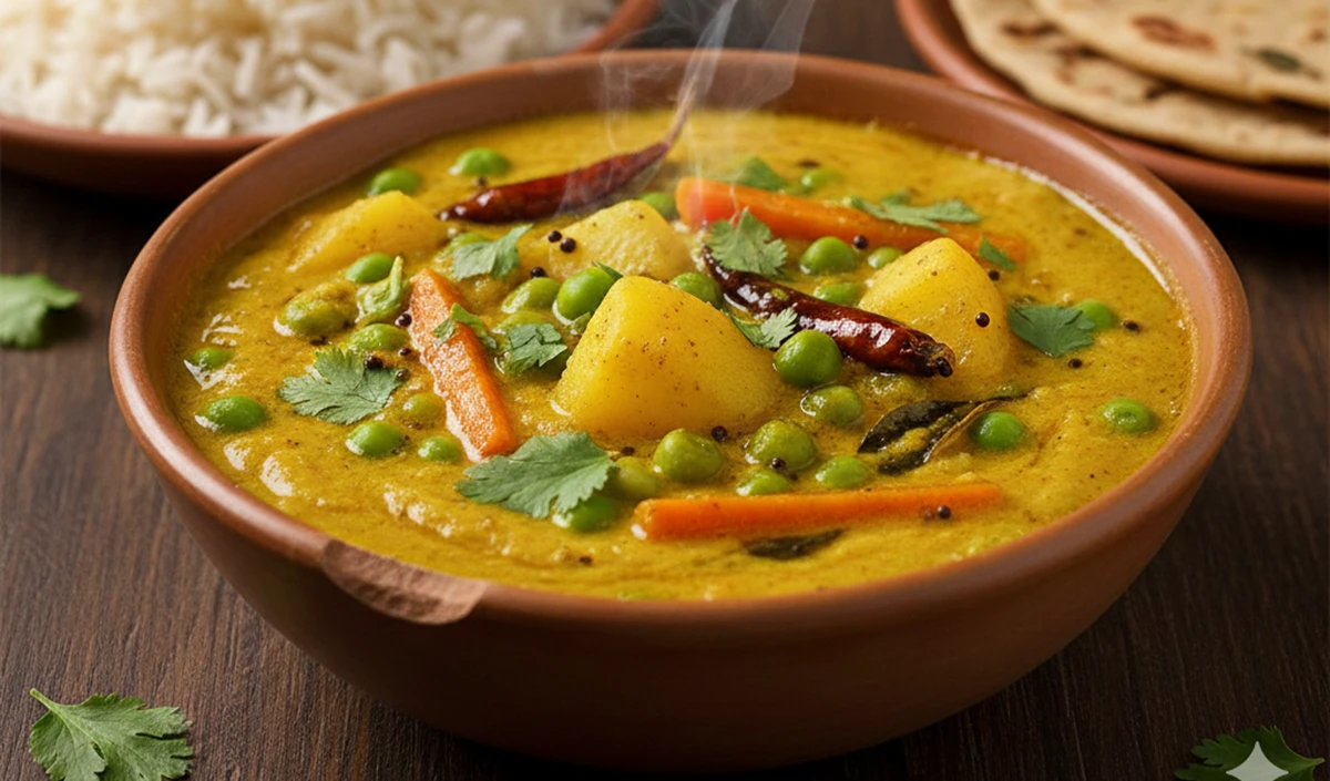 Gajar Matar Aloo Kadhi Gajar Matar Aloo Kadhi