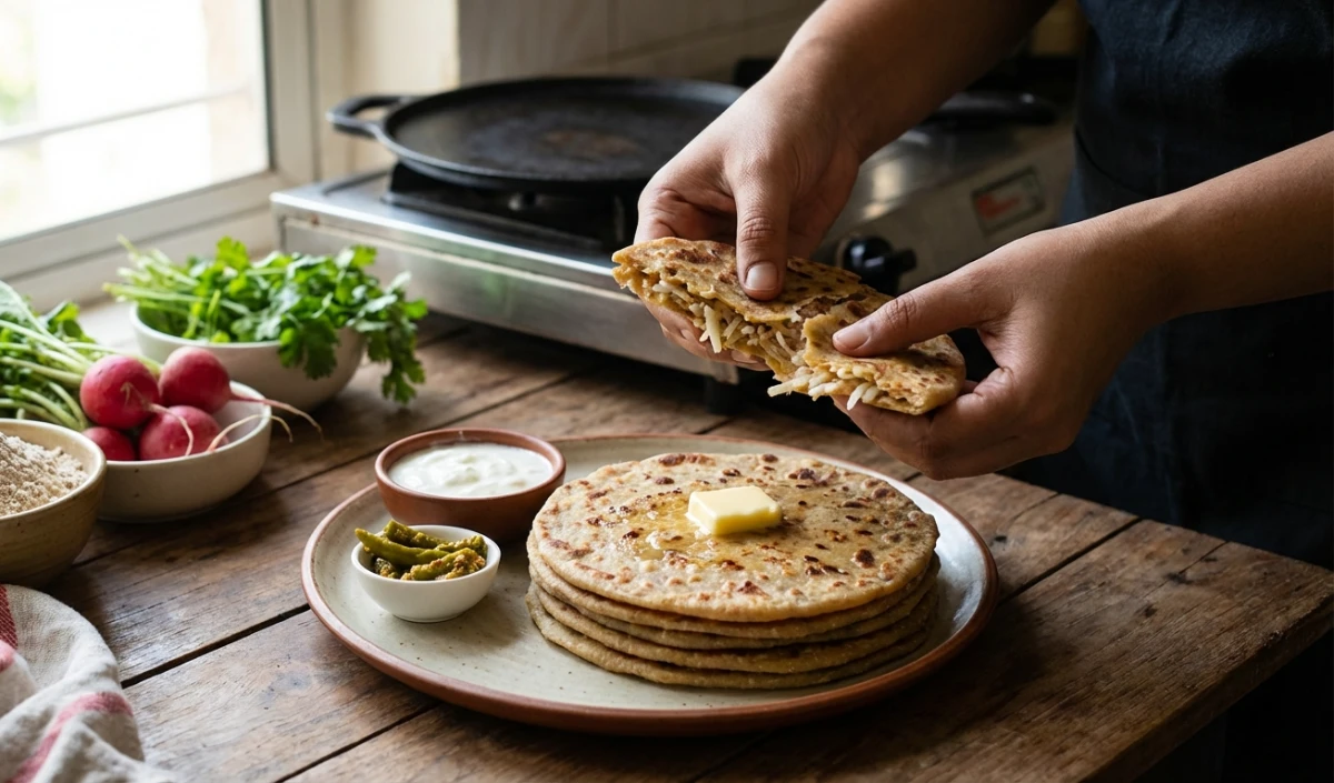 Mooli Paratha Mooli Paratha