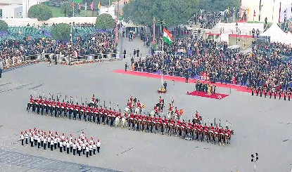 Beating Retreat Ceremony ने रचा इतिहास, Indian Army, Air Force, Navy के Bands ने जीत लिया सबका दिल
