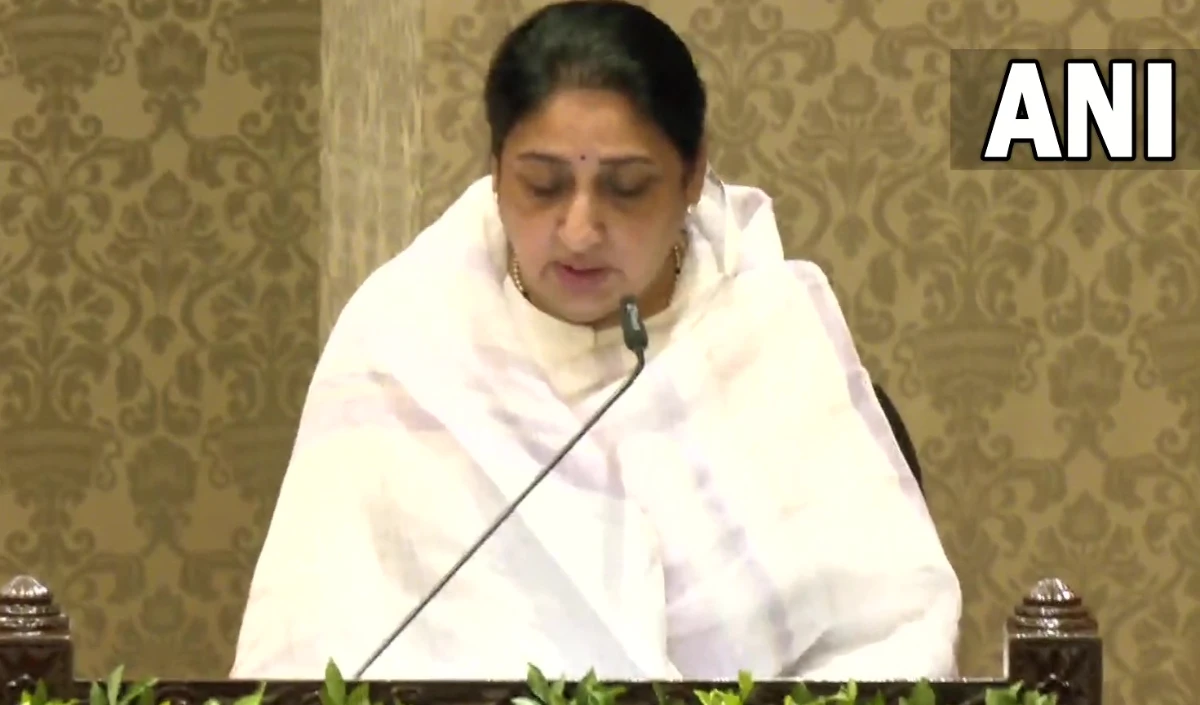 Sunetra Pawar oath taking LIVE Sunetra Pawar oath taking LIVE