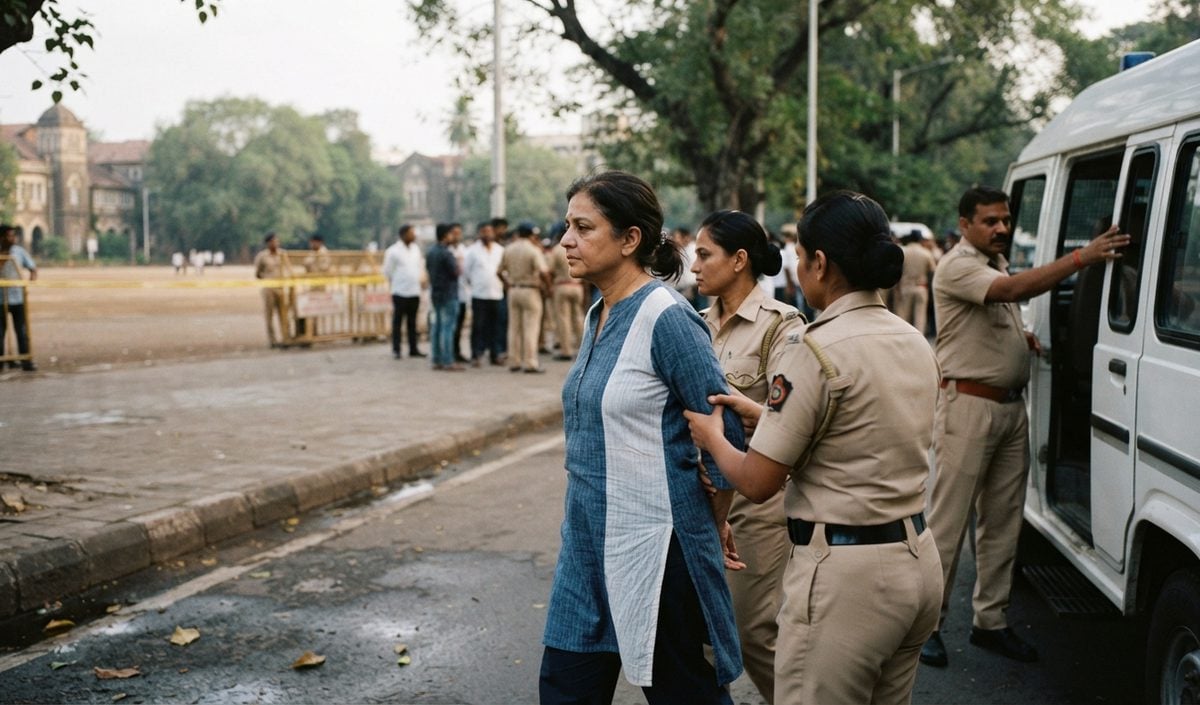 मुंबई के Shivaji Park में कॉजपा प्रदर्शनकारियों पर पुलिस कार्रवाई, Anjali Damania हिरासत में मुंबई के Shivaji Park में कॉजपा प्रदर्शनकारियों पर पुलिस कार्रवाई, Anjali Damania हिरासत में