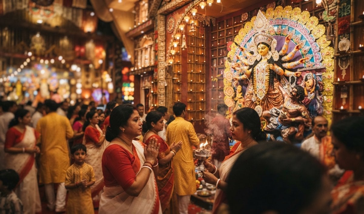 Durga puja pandal Durga puja pandal