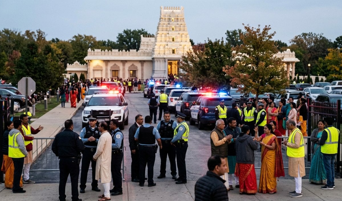 Chicago Hindu Temple Attack | भारतीयों को निशाना बनाने की खतरनाक साजिश नाकाम, हिंदू मंदिर पर हमले की योजना बनाने वाला श्वेत वर्चस्ववादी गिरफ्तार