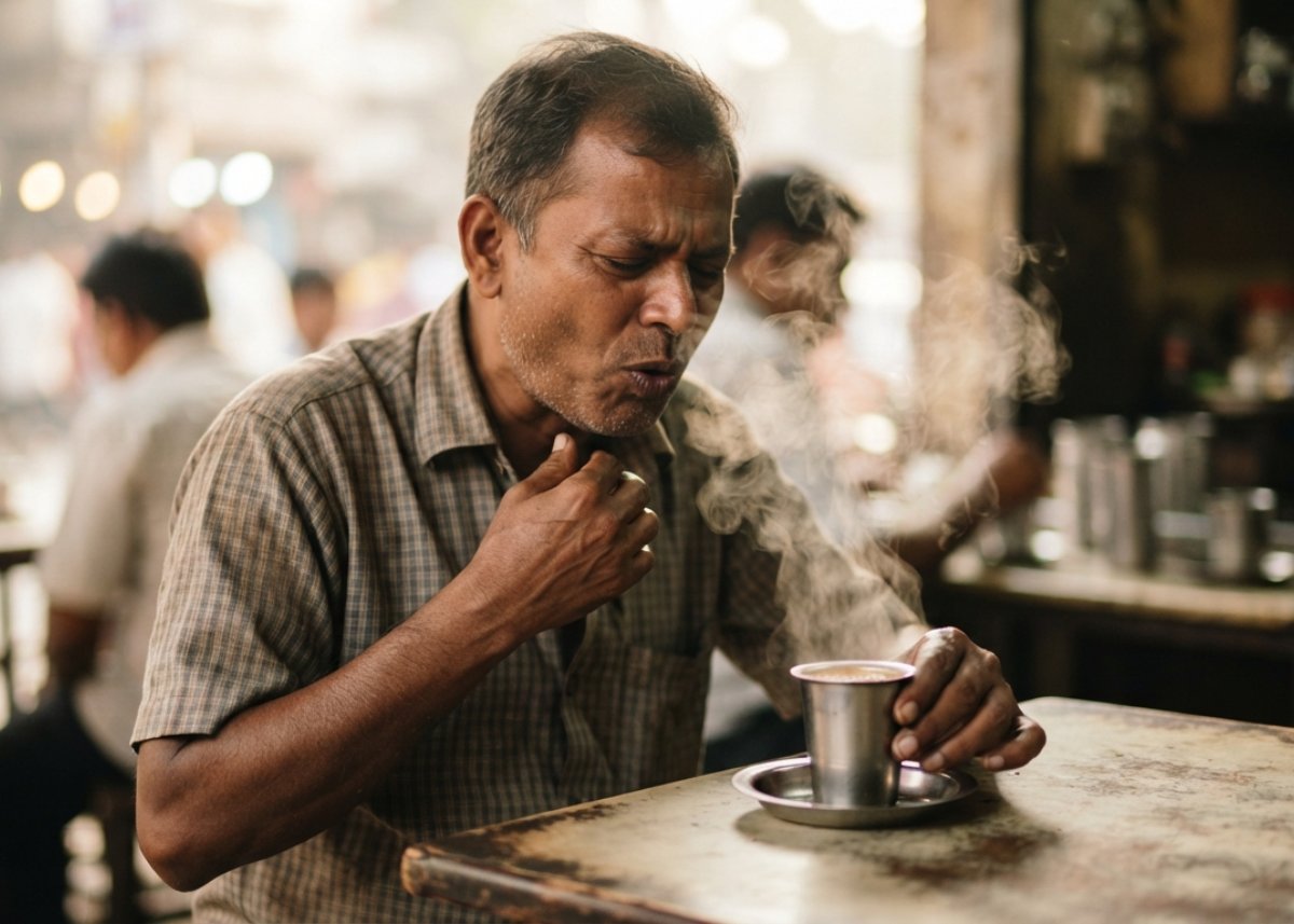 बहुत गर्म Tea या Coffee पीने से Food Pipe को नुकसान और Esophageal Cancer का खतरा