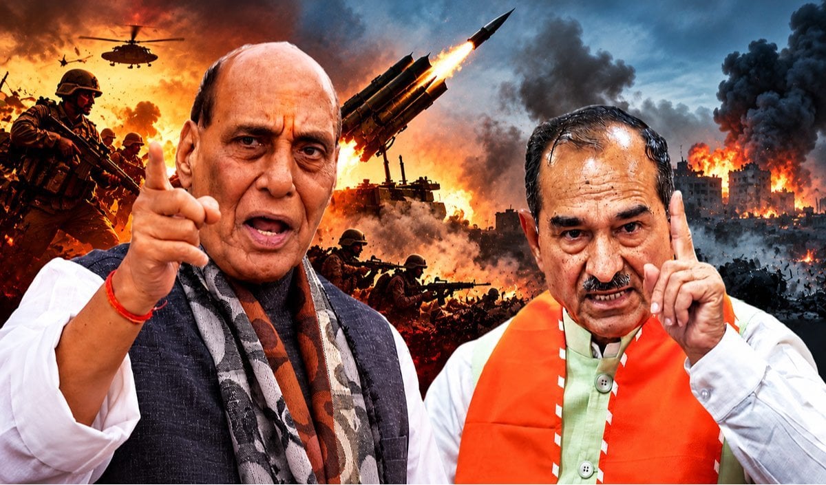 इधर Rajnath Singh ने पाकिस्तान को चेताया, उधर Rajasthan BJP अध्यक्ष Madan Rathore बोले- हम Pakistan के साथ खड़े होंगे!