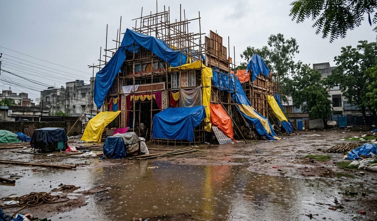 Ranchi समेत कई जिलों में बारिश, Durga Puja पंडालों की तैयारी में अड़चन Ranchi समेत कई जिलों में बारिश, Durga Puja पंडालों की तैयारी में अड़चन