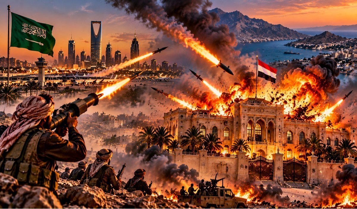 Prabhasakshi NewsRoom: Saudi के बाद Yemen के Al-Maashiq Presidential Palace पर Houthis ने किया भीषण हमला, प्रधानमंत्री ने भाग कर बचाई अपनी जान