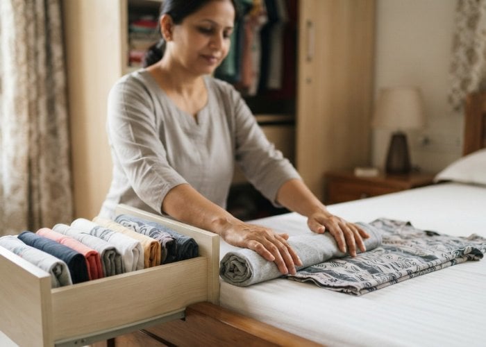 टी शर्ट को सही तरह Fold और Roll करने के लिए सीखें जापानी KonMari Method