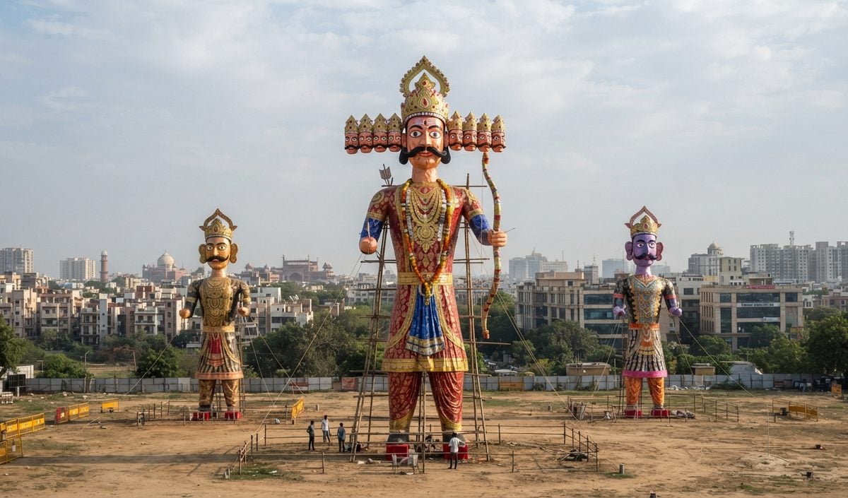 Delhi Ravan Dahan: प्रदूषण और मिलावटी दवाओं के खिलाफ संदेश देंगे दिल्ली के पुतले Delhi Ravan Dahan: प्रदूषण और मिलावटी दवाओं के खिलाफ संदेश देंगे दिल्ली के पुतले