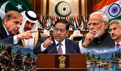 Baghdad में Pakistan के इशारे पर Islamic Cooperation Council ने Kashmir पर कर दी