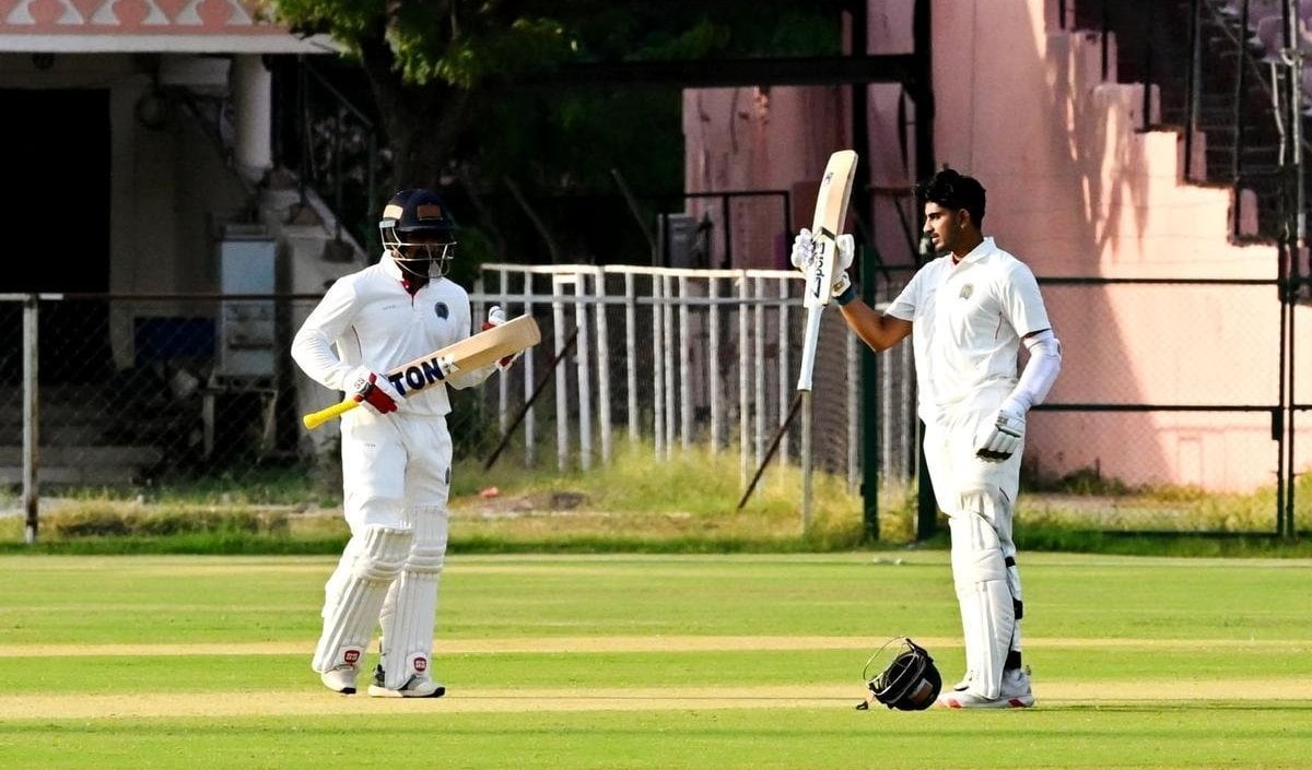 Rajasthan के Sachin Yadav और Karan Lamba ने ठोके 194 रन Railways के खिलाफ 338 रन की साझेदारी Rajasthan के Sachin Yadav और Karan Lamba ने ठोके 194 रन Railways के खिलाफ 338 रन की साझेदारी