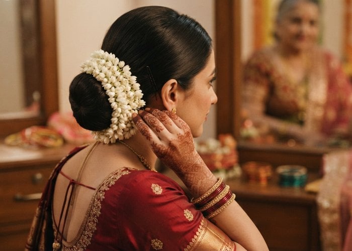 Beauty Tips: सुहागिन महिलाएं Karwa Chauth पर ट्राई करें Classic Bun और चोटी के साथ गजरा लुक