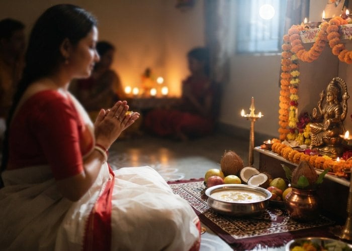 Bengali Lakshmi Puja पर रातभर जागकर करें Asthalakshmi की विशेष आराधना
