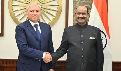 Om Birla की रूसी संसद के अध्यक्ष Vyacheslav Volodin से मुलाकात, भारत-रूस संबंधों पर हुई चर्चा