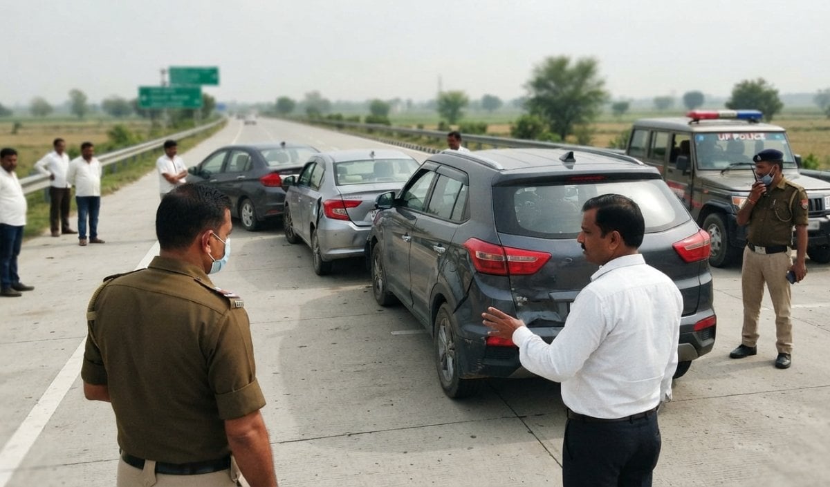 Rahul Gandhi के Convoy में टक्कर पर एक्शन, Purvanchal Expressway हादसे की जांच करेगी SIT