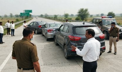 Rahul Gandhi के Convoy में टक्कर पर एक्शन, Purvanchal Expressway हादसे की जांच करेगी SIT